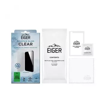 Ekrano apsauga EIGER Mountain Glass Clear iPhone 15/15 Pro grūdintas stiklas