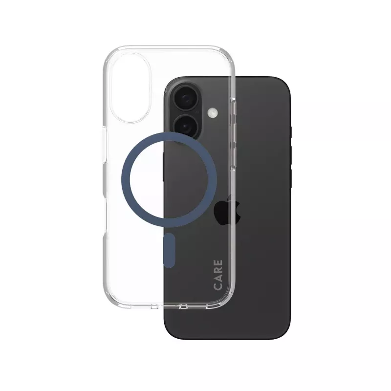 PanzerGlass CARE by Flagship dangtelis permatomas Urban Combat mėlynas MagSafe iPhone '24 6,1 colio