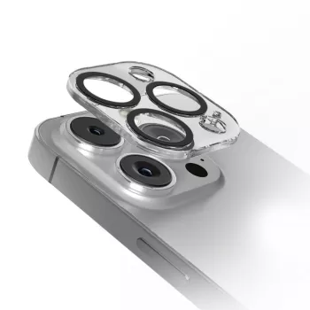 Ekrano ir fotoaparato lęšių apsauga SBS TECAMGLIP16PK, skirta iPhone 16 Pro/Pro Max, atspari įbrėžimams, skaidri