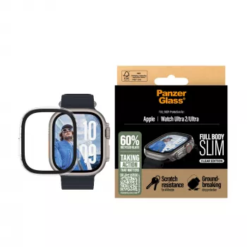 PanzerGlass ® Dėklas Full Body plonas Transparent Apple Watch Ultra 3 | Ultra 2 | Ultra | 49mm
