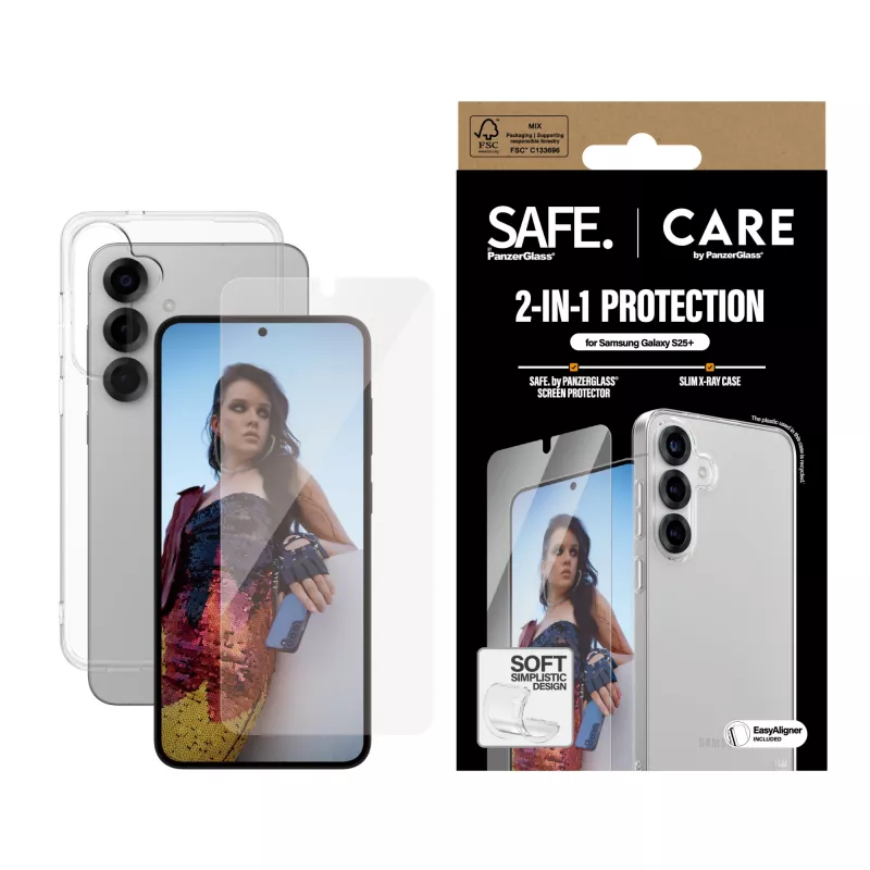 “PanzerGlass CARE by Fashion 2-in-1” rinkinys “Samsung Galaxy S25+”