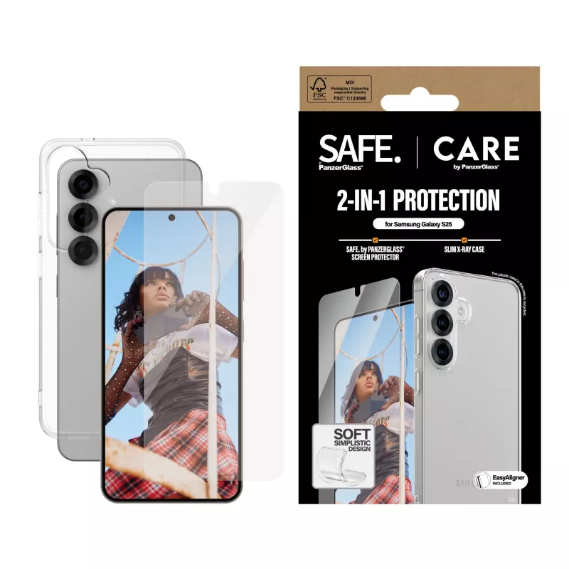 PanzerGlass CARE by Fashion 2-in-1 rinkinys Samsung Galaxy S25