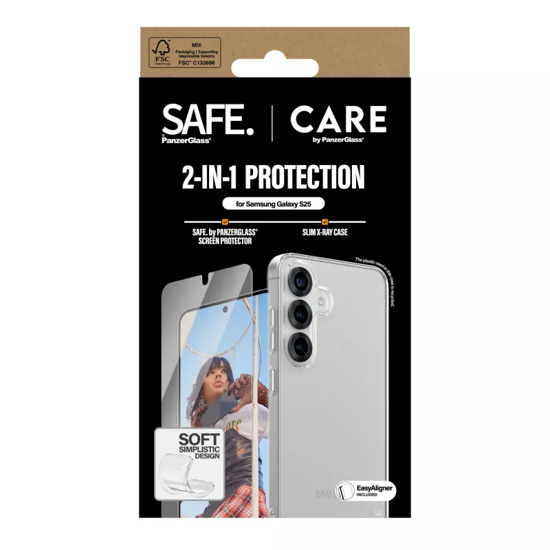 PanzerGlass CARE by Fashion 2-in-1 rinkinys Samsung Galaxy S25