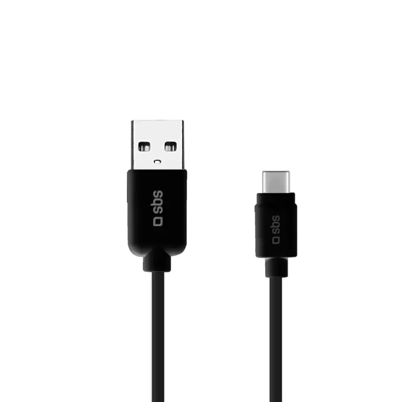 USB kabelis SBS Mobile TECABLETYC1KPOS — USB A į USB C, USB 2.0, 1 m, juodas