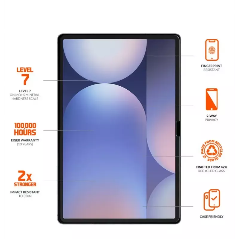 Skaidri ekrano apsauga EIGER EGMSP00330 Samsung Galaxy Tab S10 FE+ 33,3 cm