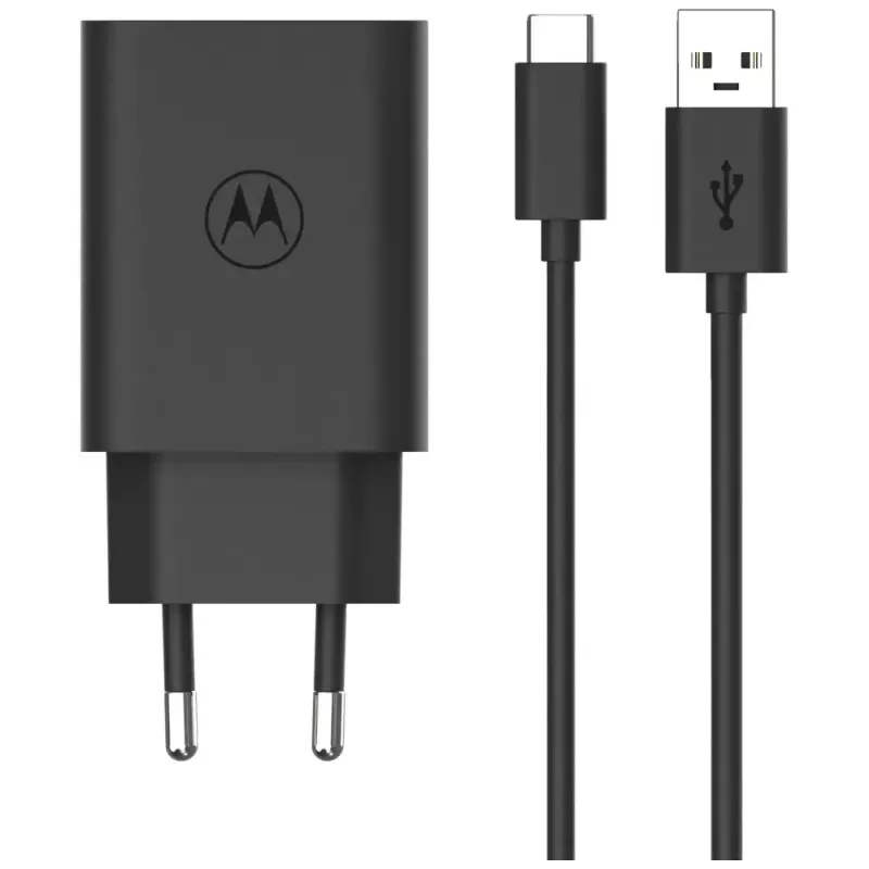 Motorola TurboPower 33W ausinės, ausinės su mikrofonu, mobilusis telefonas, išmanusis telefonas Juodas Kintamoji srovė Greitas įkrovimas Vidinis
