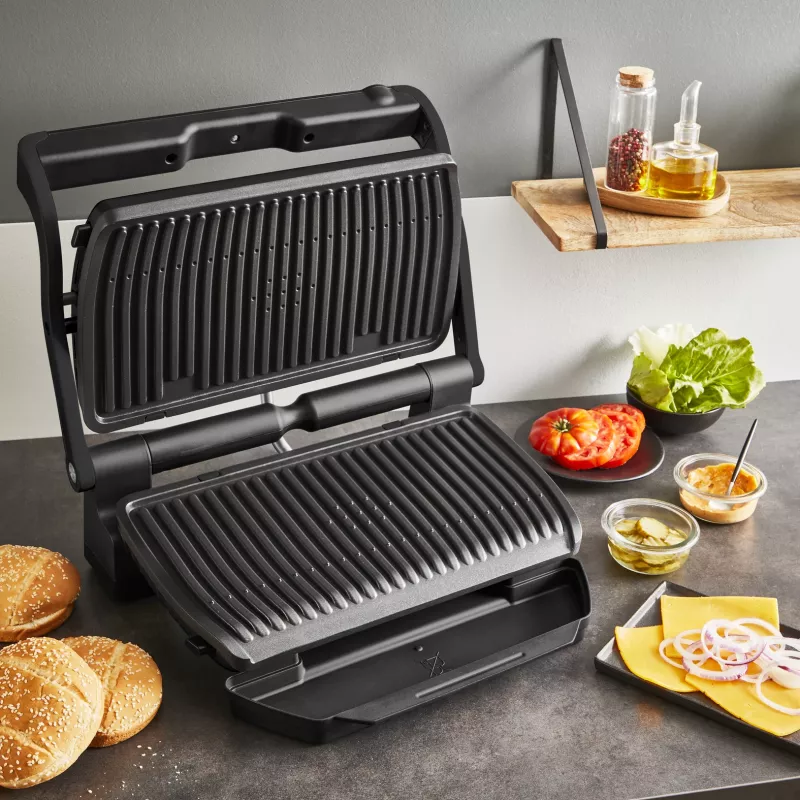 Kontaktinis grilis Tefal Optigrill+ XL GC727810 2000W, stačiakampis, reguliuojamas termostatas, juoda, 445×365×175mm