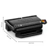 Kontaktinis grilis Tefal Optigrill+ XL GC727810 2000W, stačiakampis, reguliuojamas termostatas, juoda, 445×365×175mm