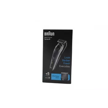 ”Braun BeardTrimmer 5“ 80708197 barzdaskutė Baterija 40 2 cm Juoda