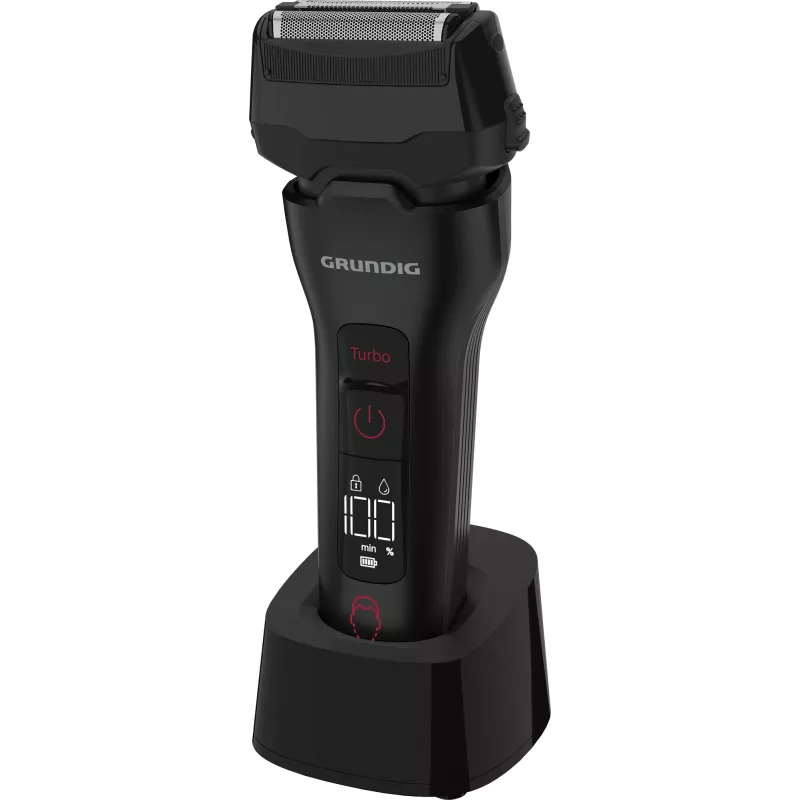 Foil skustuvas Grundig MS 9330 Juoda Raudona Baterija USB 90 min