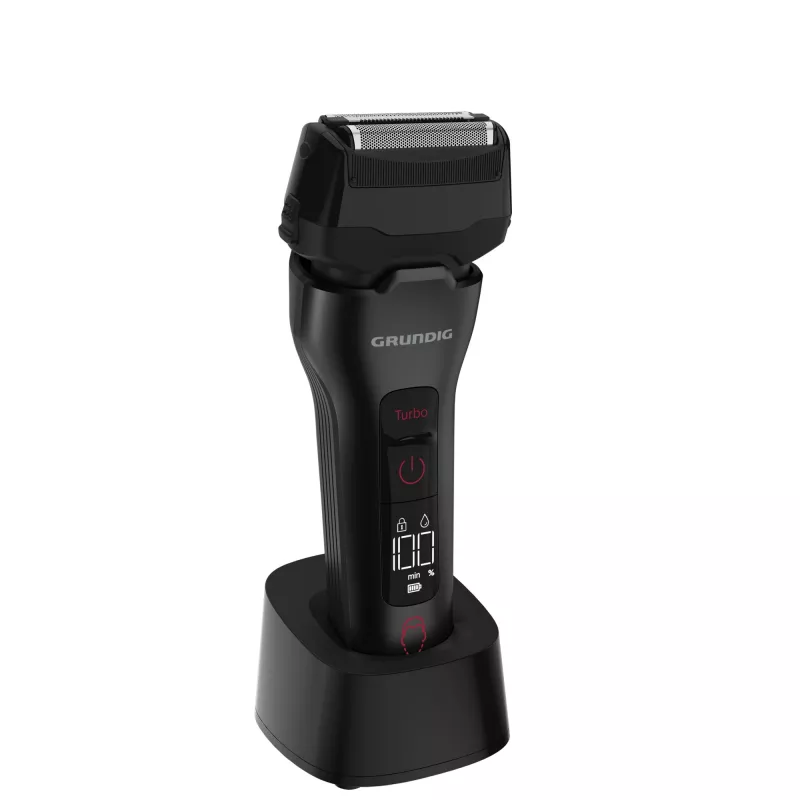 Foil skustuvas Grundig MS 9330 Juoda Raudona Baterija USB 90 min