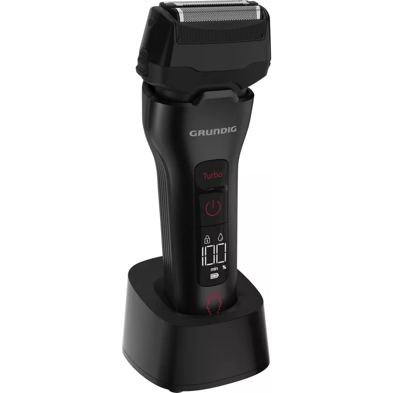 Foil skustuvas Grundig MS 9330 Juoda Raudona Baterija USB 90 min