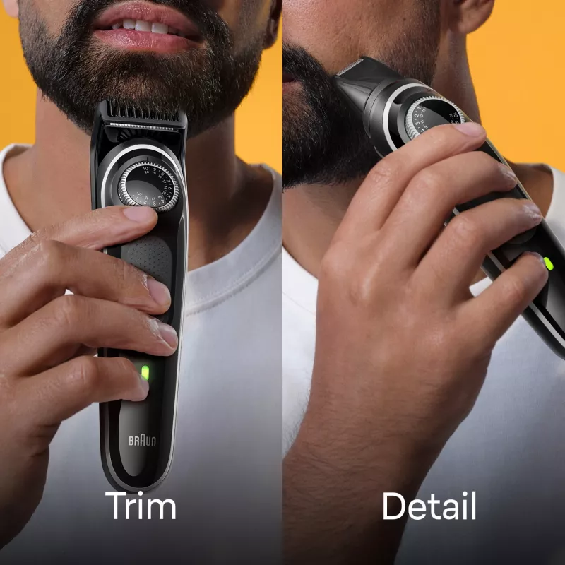 Braun BeardTrimmer 3 Barzdaskutė 3 BT3440, plaunama, baterija, juoda