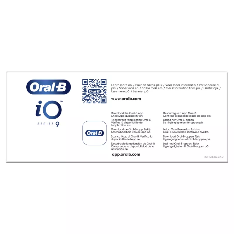 Rotuojantis-osciliuojantis dantų šepetėlis Oral-B iO 80363731 Juodas Sidabrinis Suaugusiems Dantenų priežiūra Jautriems Balinimas