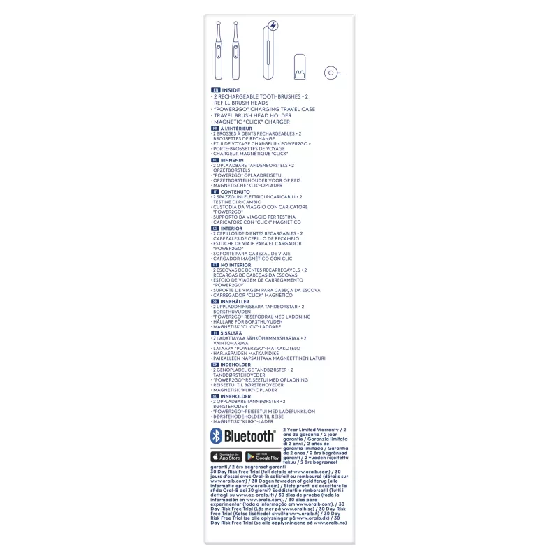 Rotuojantis-osciliuojantis dantų šepetėlis Oral-B iO 80363731 Juodas Sidabrinis Suaugusiems Dantenų priežiūra Jautriems Balinimas