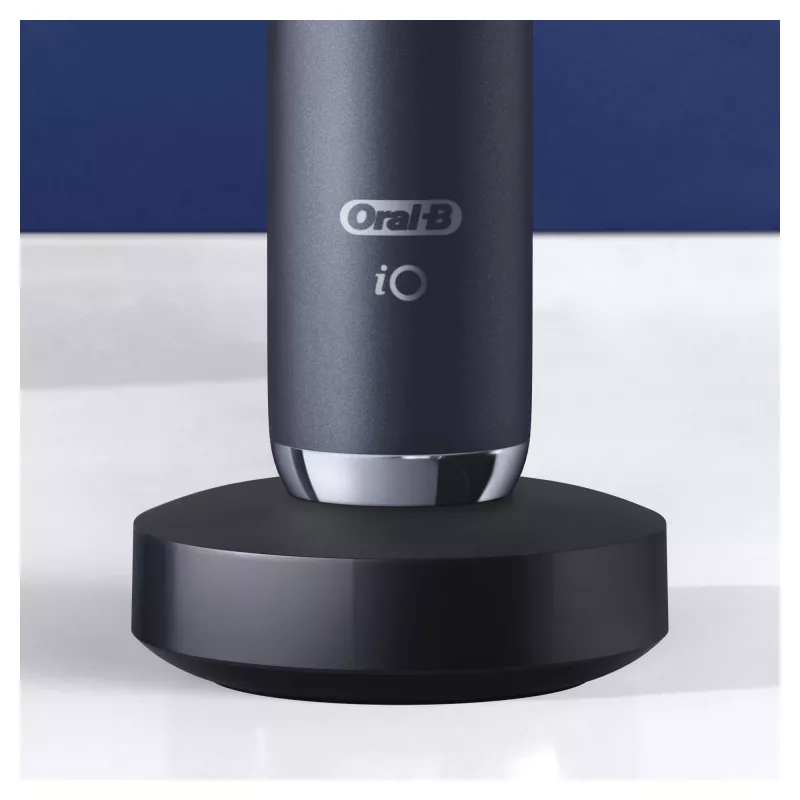 Rotuojantis-osciliuojantis dantų šepetėlis Oral-B iO 80363731 Juodas Sidabrinis Suaugusiems Dantenų priežiūra Jautriems Balinimas