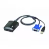 ATEN CV211 nešiojamojo kompiuterio USB KVM konsolės avarinio vežimėlio adapteris