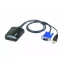 ATEN CV211 nešiojamojo kompiuterio USB KVM konsolės avarinio vežimėlio adapteris