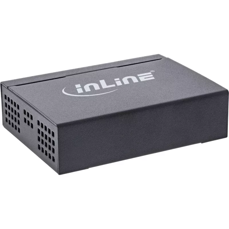 InLine Gigabit tinklo komutatorius 5 prievadų, 1Gb/s, stalinis, metalinis korpusas, be ventiliatoriaus