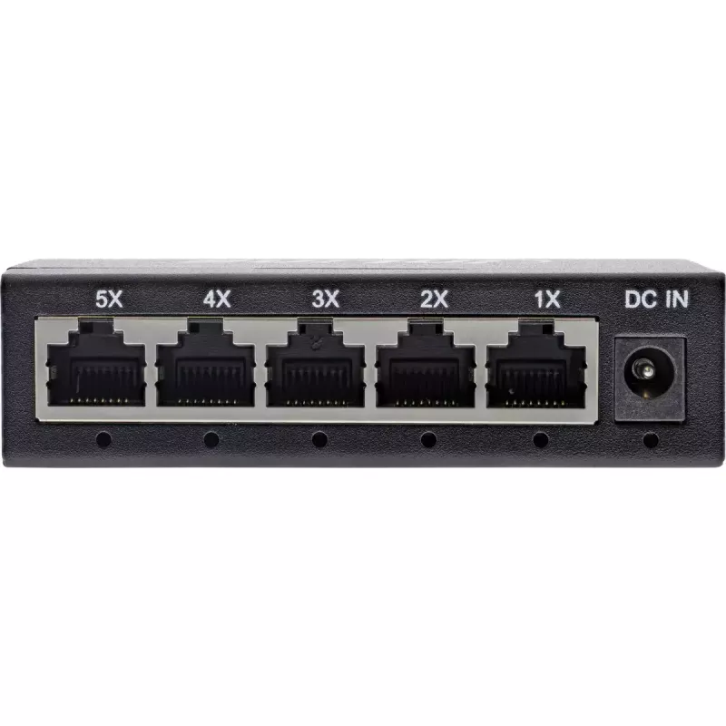 InLine Gigabit tinklo komutatorius 5 prievadų, 1Gb/s, stalinis, metalinis korpusas, be ventiliatoriaus