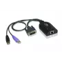ATEN USB – DVI į Cat5e/6 KVM adapterio kabelis (CPU modulis), USB, USB, DVI-D, juoda, violetinė, RJ-45, 1 x RJ-45