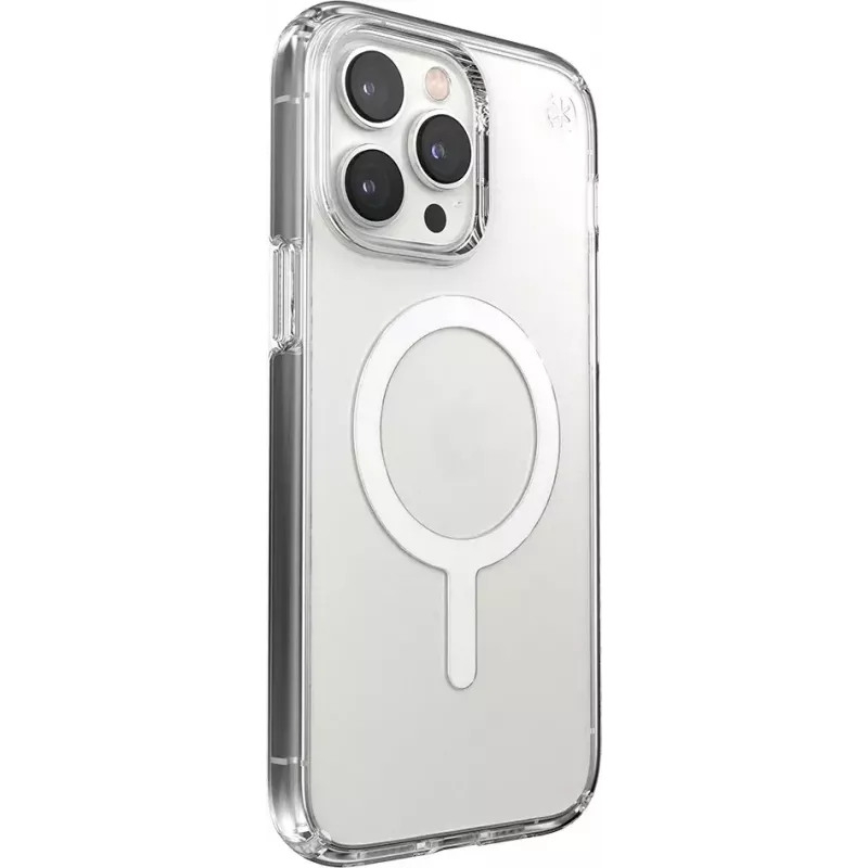 Speck Presidio Perfect Clear + MS Apple iPhone 14 Pro Max Clear - su Microban apsauginiu dėklu
