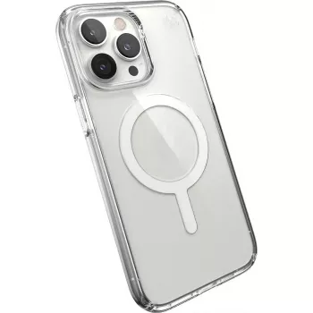 Speck Presidio Perfect Clear + MS Apple iPhone 14 Pro Max Clear - su Microban apsauginiu dėklu