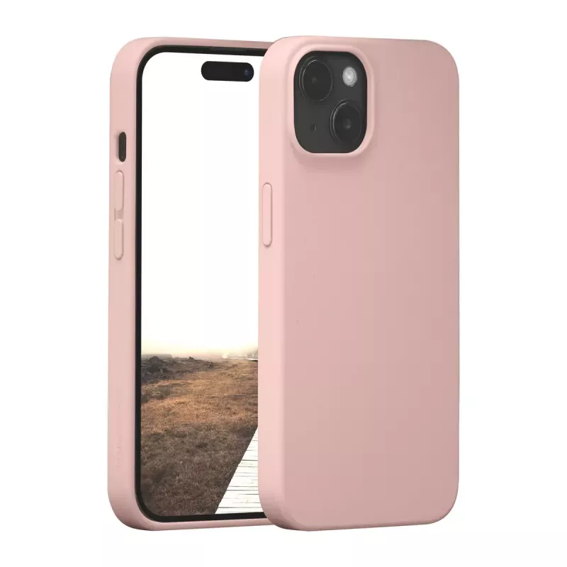 dbramante1928 Monaco silikoninis dėklas su MagSafe, skirtas iPhone 15, Pink Sand