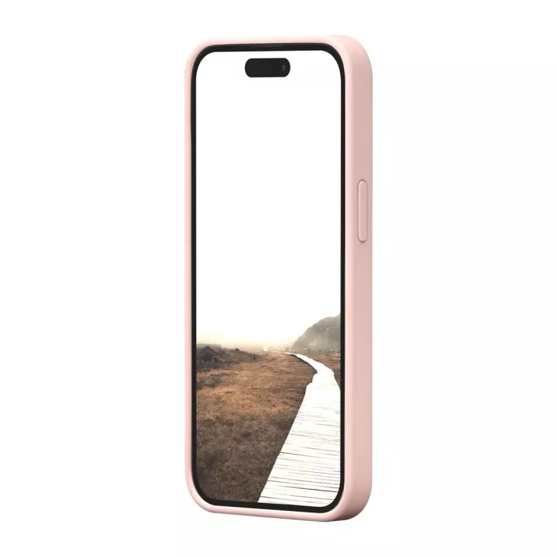 dbramante1928 Monaco silikoninis dėklas su MagSafe, skirtas iPhone 15, Pink Sand