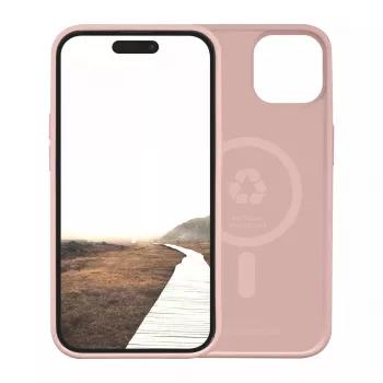 dbramante1928 Monaco silikoninis dėklas su MagSafe, skirtas iPhone 15, Pink Sand