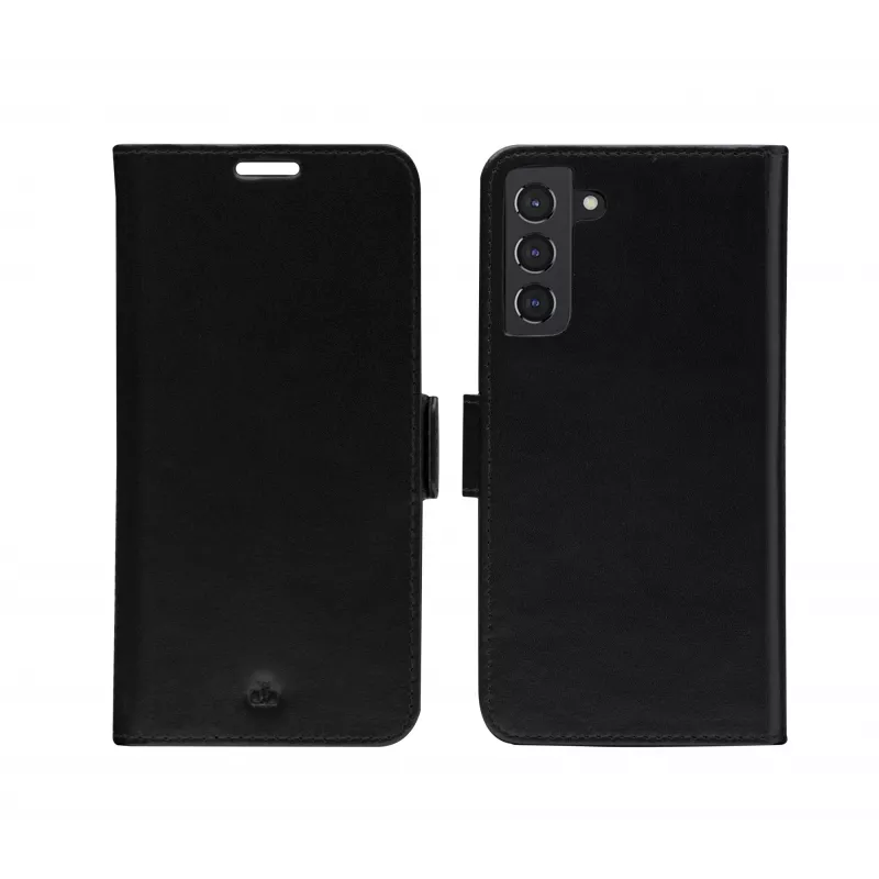 Dėklas-knygelė dbramante1928 Lynge Galaxy S22+ juodas vienspalvis