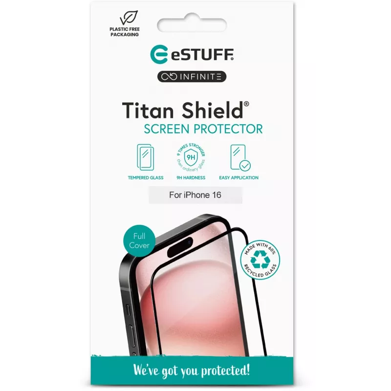 Skaidri ekrano apsauginė plėvelė eSTUFF ES501431, skirta Apple iPhone 17/17 Pro/16 Pro, atspari įbrėžimams ir smūgiams