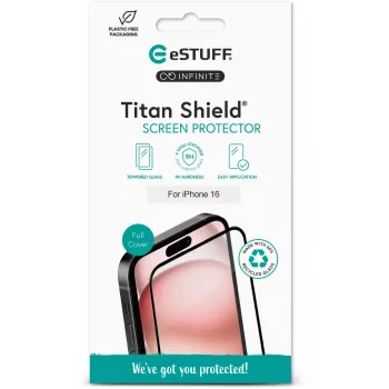 Skaidri ekrano apsauga eSTUFF ES501437 Apple 17 Pro Max/16 Pro Max atspari įbrėžimams ir smūgiams