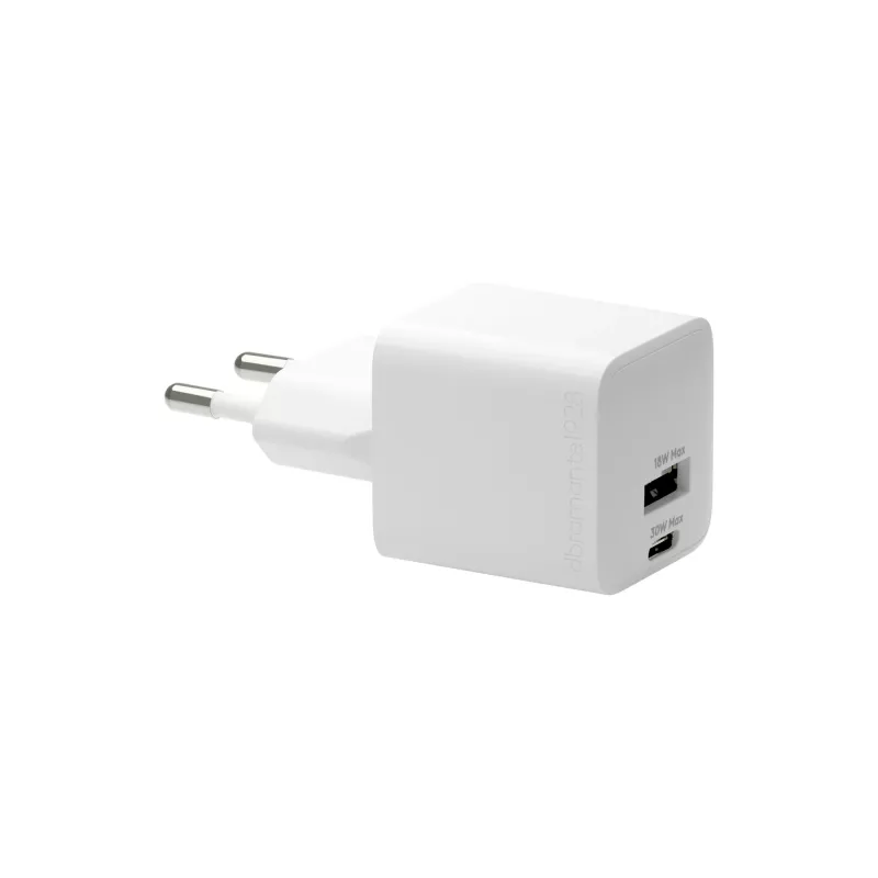dbramante1928 re-charge Pro - EU sieninis įkroviklis USBC30W+USBA18W-W