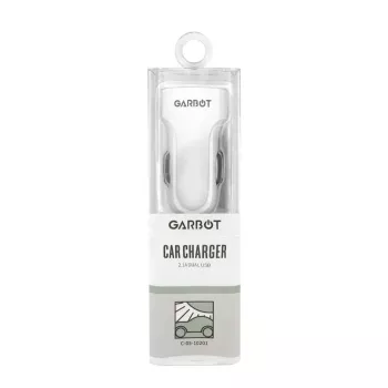 Mobiliojo įrenginio automobilinis įkroviklis Garbot C-05-10201 Universal White