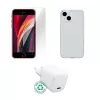 Mobiliojo įrenginio įkroviklis eSTUFF ES-KIT-IPHSE(2022) Vidinis AC Skaidrus Baltas USB Type-C