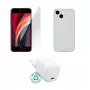 Mobiliojo įrenginio įkroviklis eSTUFF ES-KIT-IPHSE(2022) Vidinis AC Skaidrus Baltas USB Type-C