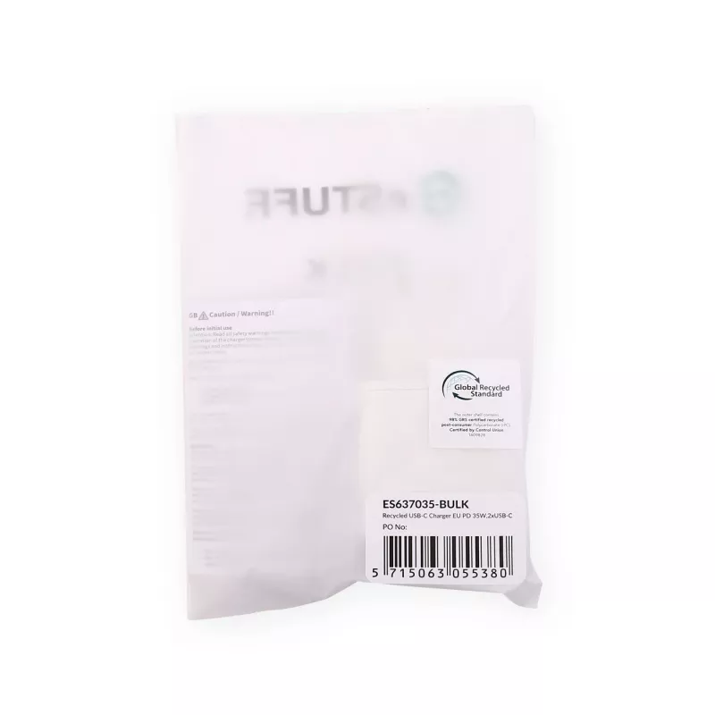 eSTUFF ES637035-BULK mobiliojo įrenginio kroviklis Smartphone White AC Greitasis krovimas Vidaus