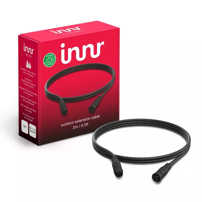 Maitinimo laidas Innr Lighting OEC 120 juodas 2 m