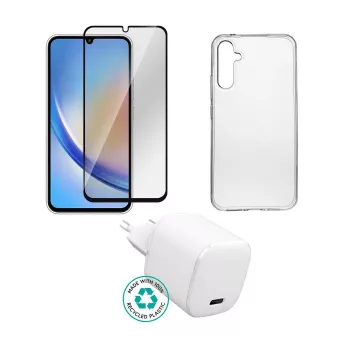 eSTUFF priedų rinkinys Samsung Galaxy A16 ES-KIT-SAMGALA16 — įkroviklio ir laido rinkinys