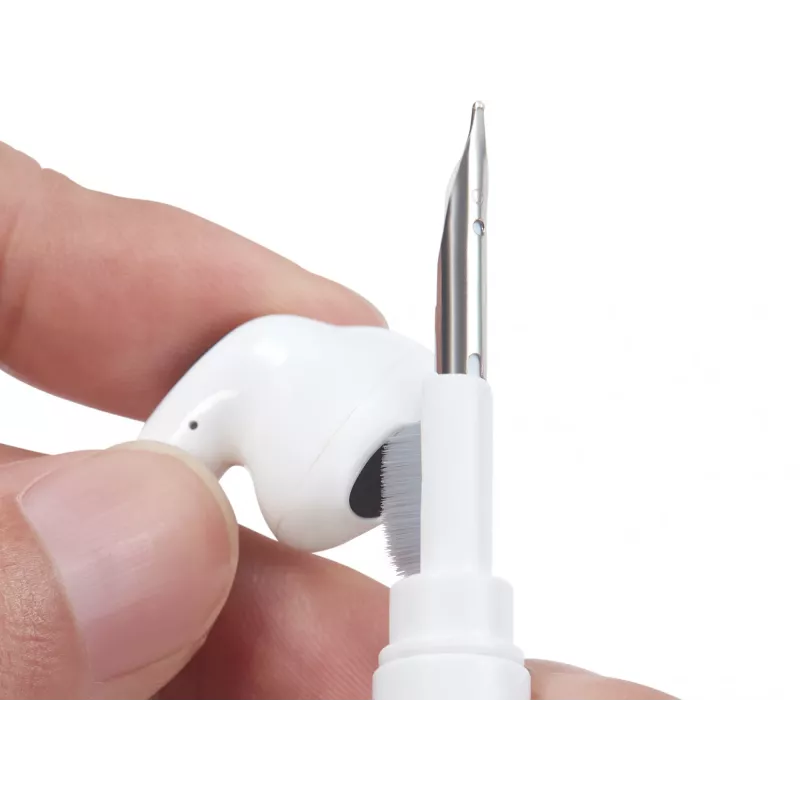 Valymo rinkinys Sandberg valymo rašiklio rinkinys, skirtas Airpods, pilkai baltas