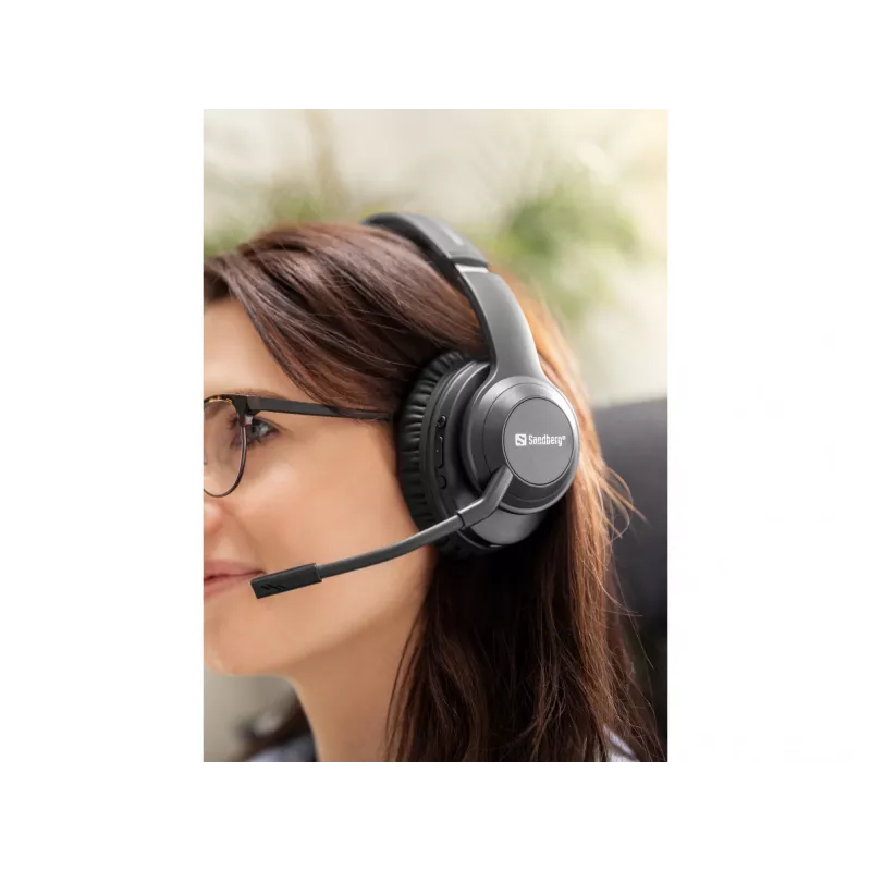 Headset Sandberg belaidėms ausinėms ANC+ENC Pro