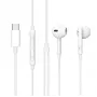Laidinės į ausis įdedamos ausinės Lenovo ES652200-BULK — USB Type-C, 1,2 m laidas, baltos, skambučiams ir muzikai