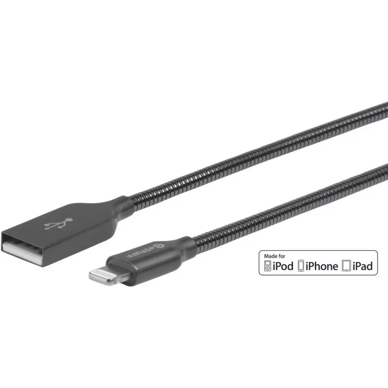 eSTUFF ES601065 „Lightning“ laidas 0,5 m Pilka