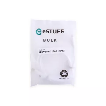 Lightning kabelis eSTUFF ES602170-BULK 1m baltas USB C 2.4A