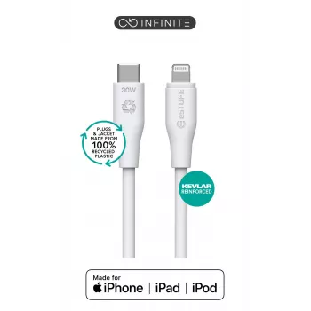 Lightning laidas eSTUFF ES602370-BULK 3 m USB-C 2,4 A