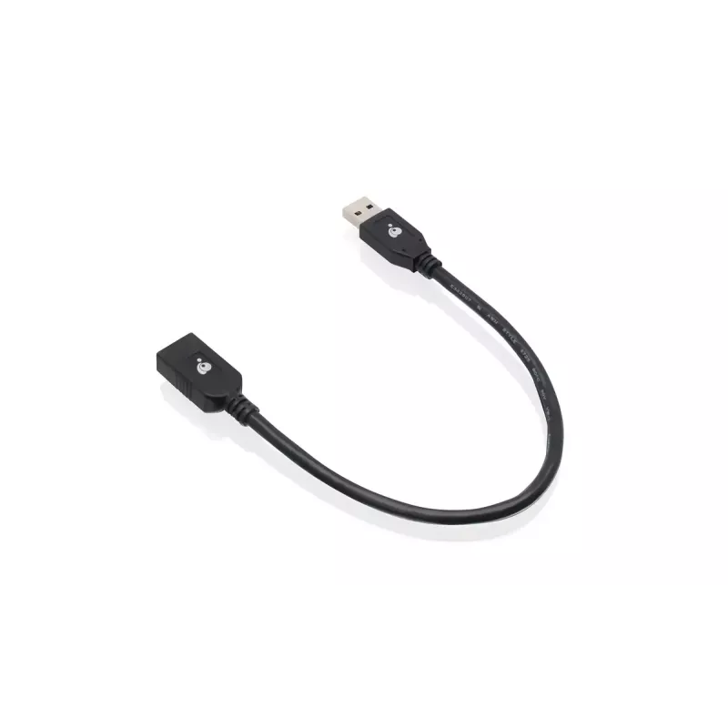 IOGEAR G2LU3AMF USB laidas USB 3.2 Gen 1 0,3 m USB A juodas