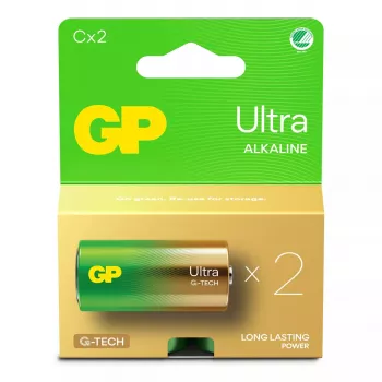 Vienkartinė baterija GP Batteries Ultra Alkaline GP14AU C LR14 10 metų saugojimo laikas