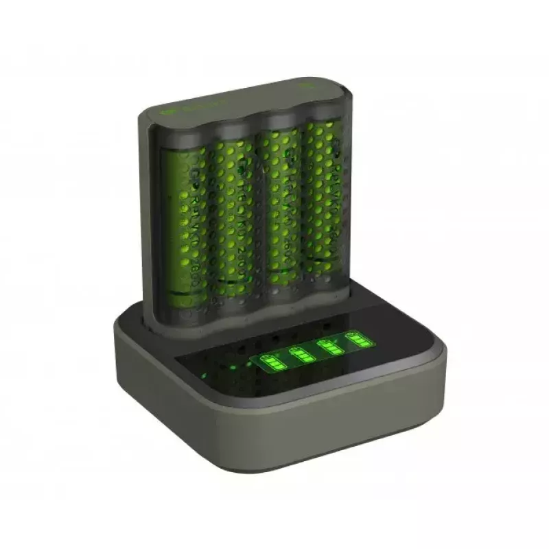 Akumuliatorių įkroviklis GP baterijos ReCyko M451 USB NiMH AA AAA