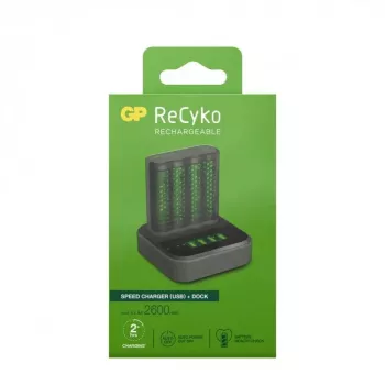Akumuliatorių įkroviklis GP baterijos ReCyko M451 USB NiMH AA AAA